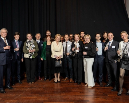 GSK team celebrating Essenscia Innovation Award 2025