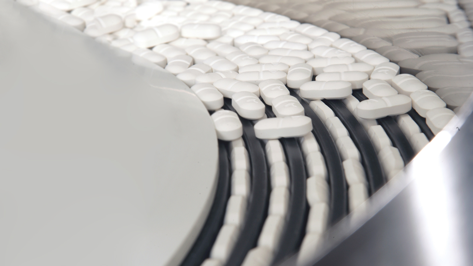 tablets on production line