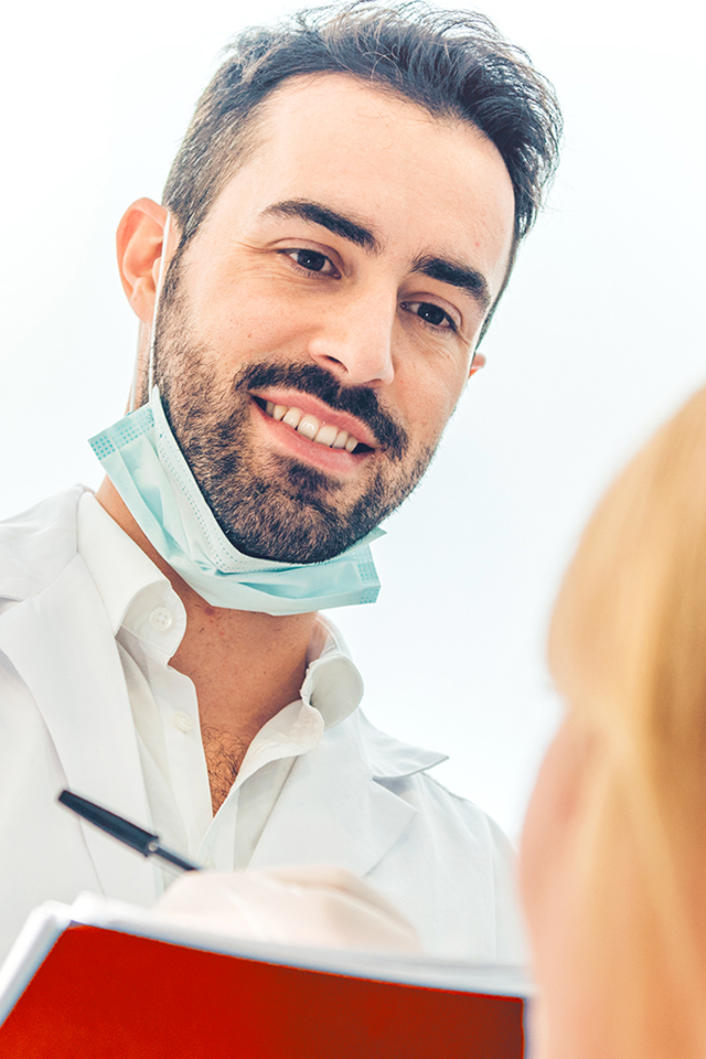 Dentist and a patient